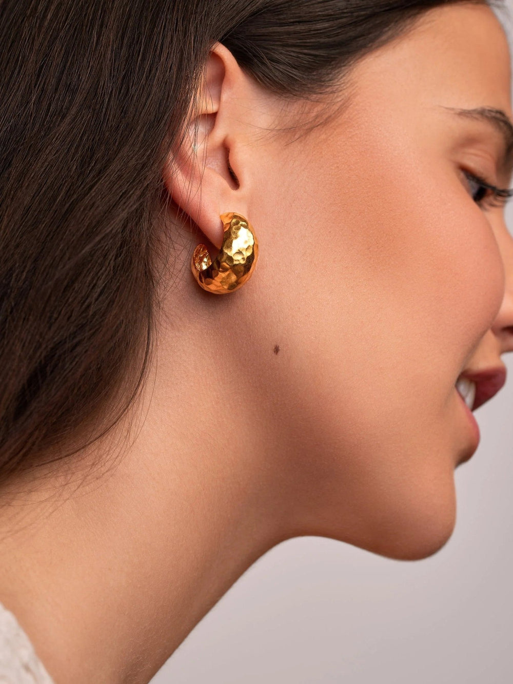 Chunky Creole Earrings - 24k Gold Platingbest selling itemsbest selling jewelryLunai Jewelry