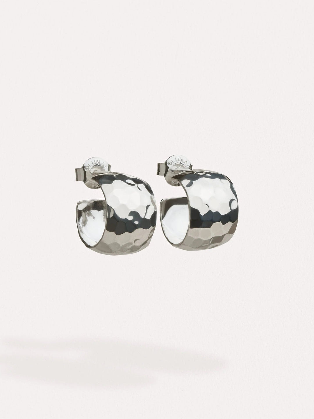 Gold Textured Hoop Earrings - Silver Plated Mattebest selling itemsChristmas GiftLunai Jewelry