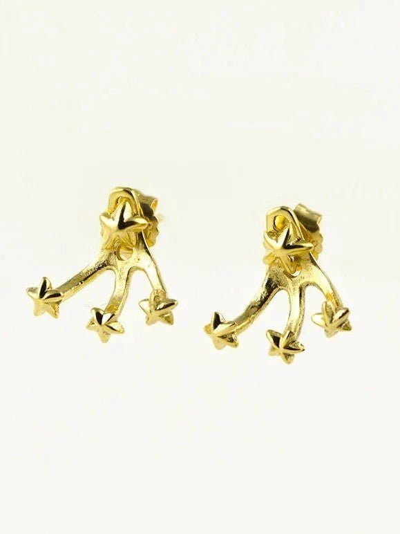 Isle Multi Star Ear Jacket Earrings - 24K Gold PlatedBackUpItemsBlack Friday GiftLunai Jewelry