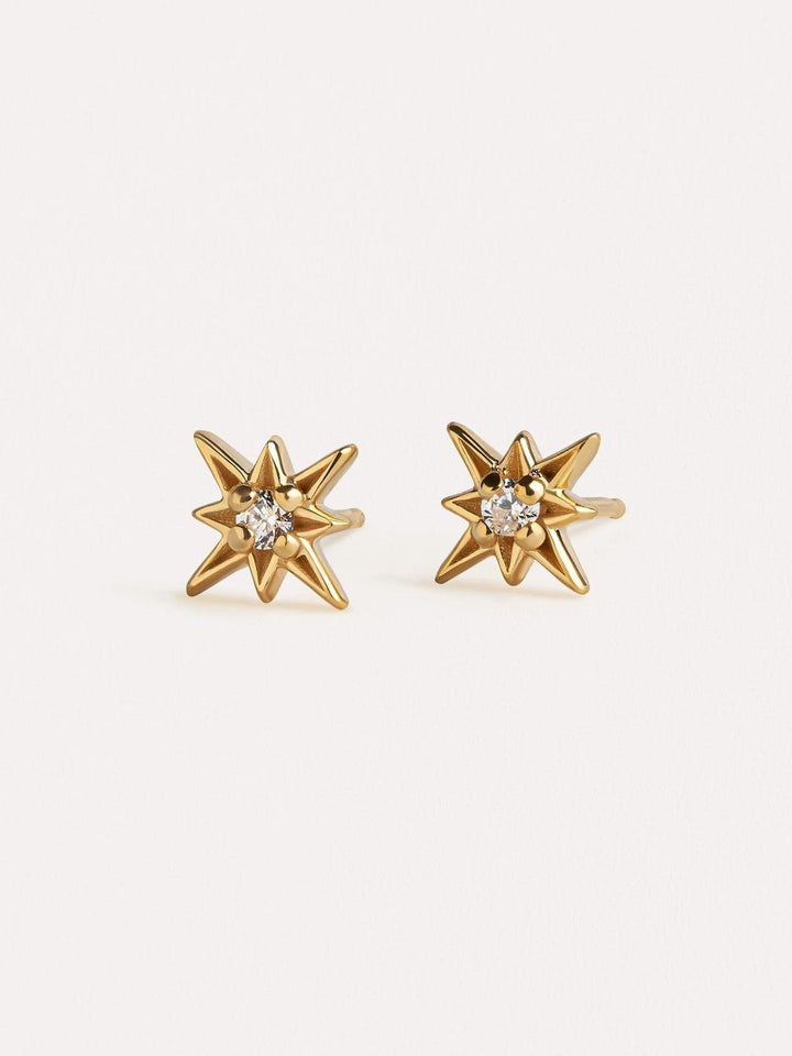 Lila Starburst Stud Earrings - 24k Gold PlatedBackUpItemsBridal EarringsLunai Jewelry