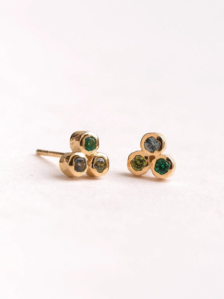 Lizzie Multiple Sparkling Stud Earrings - MULTI - Eanniversary giftbirthstone earringsLunai Jewelry