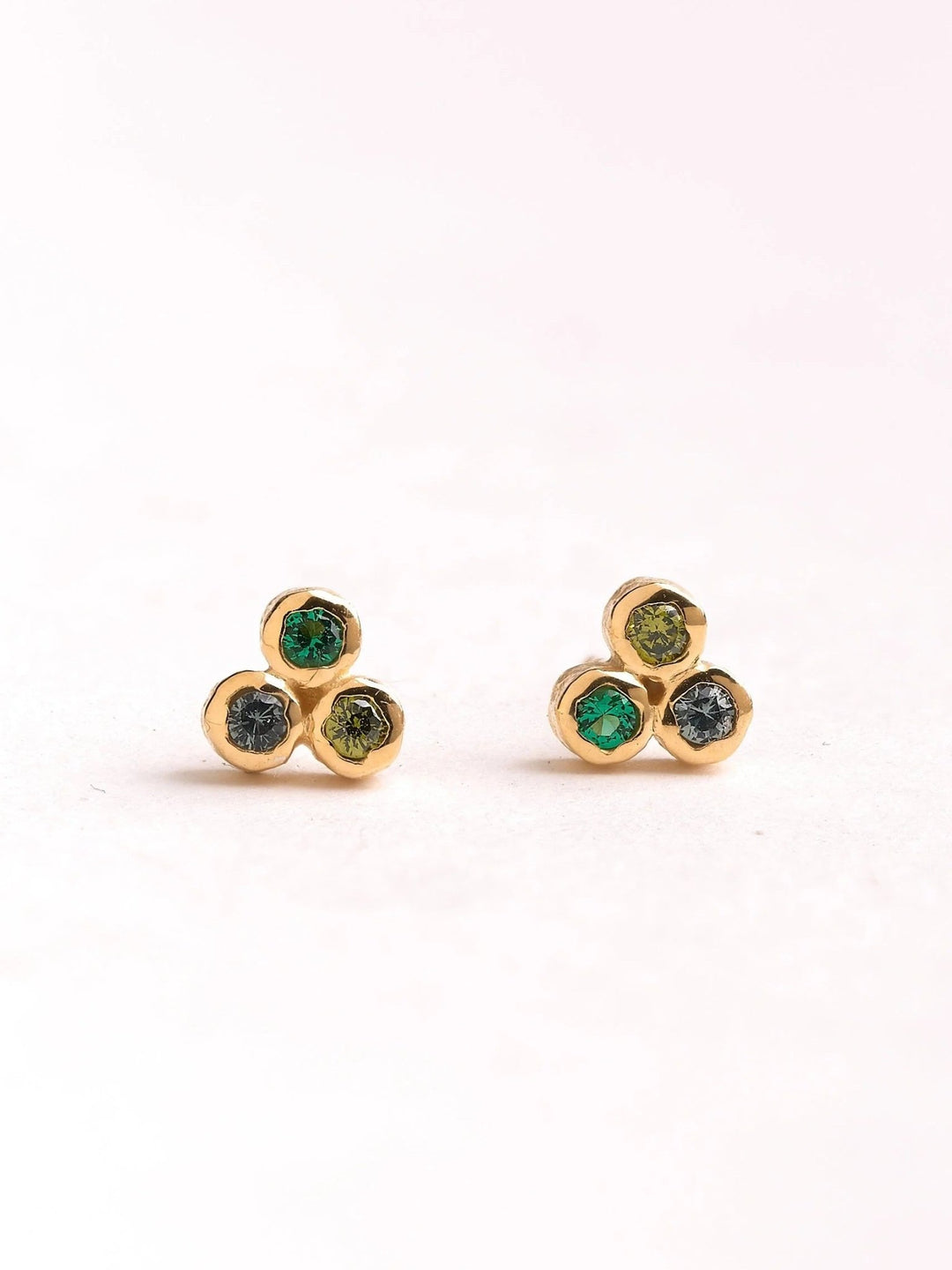 Lizzie Multiple Sparkling Stud Earrings - MULTI - Panniversary giftbirthstone earringsLunai Jewelry