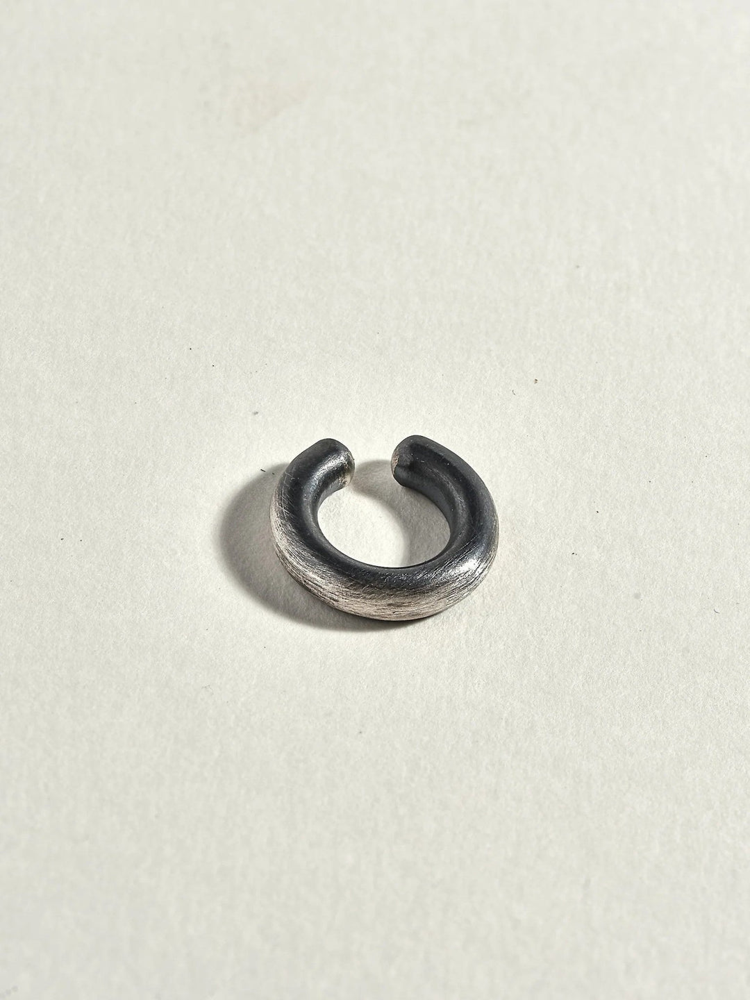 Mathias Men's Silver Oxide Cuff Earring - 925 Silver OxideCartilage EarringsCuff & Wrap EarringsLunai Jewelry