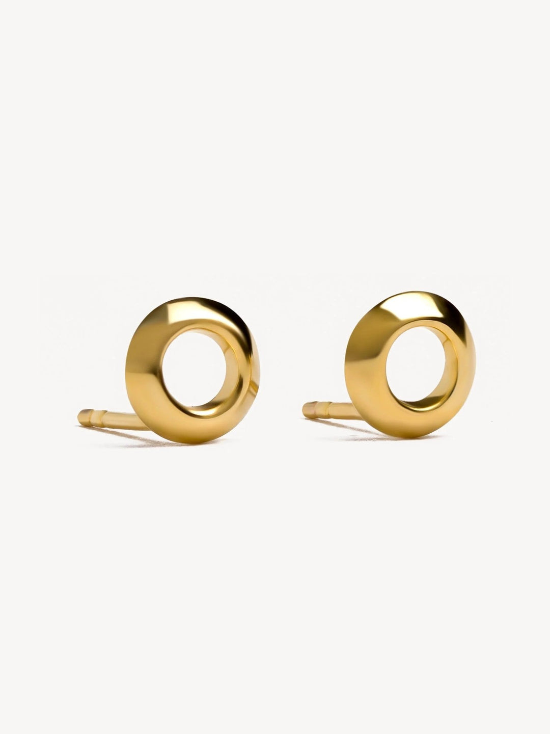 Perugina Circle Stud Earrings - 24K Gold PlatedBackUpItemsBlack Friday saleLunai Jewelry