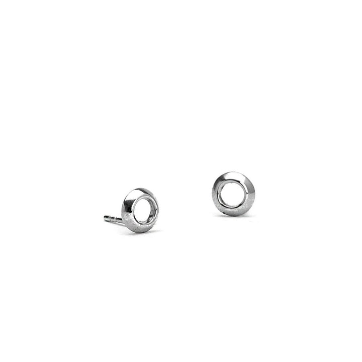 Perugina Circle Stud Earrings - 925 Sterling SilverBackUpItemsBlack Friday saleLunai Jewelry