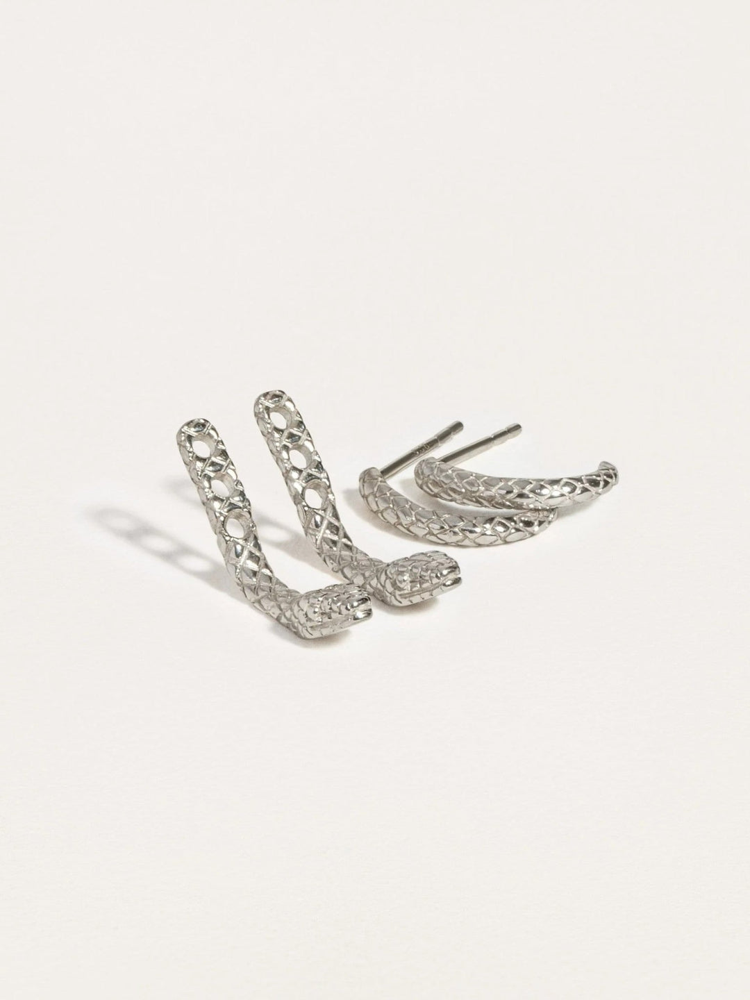 Unax Men's Earring Snake - Pair925 Sterling SilverAnimal Earringsdainty earringsLunai Jewelry
