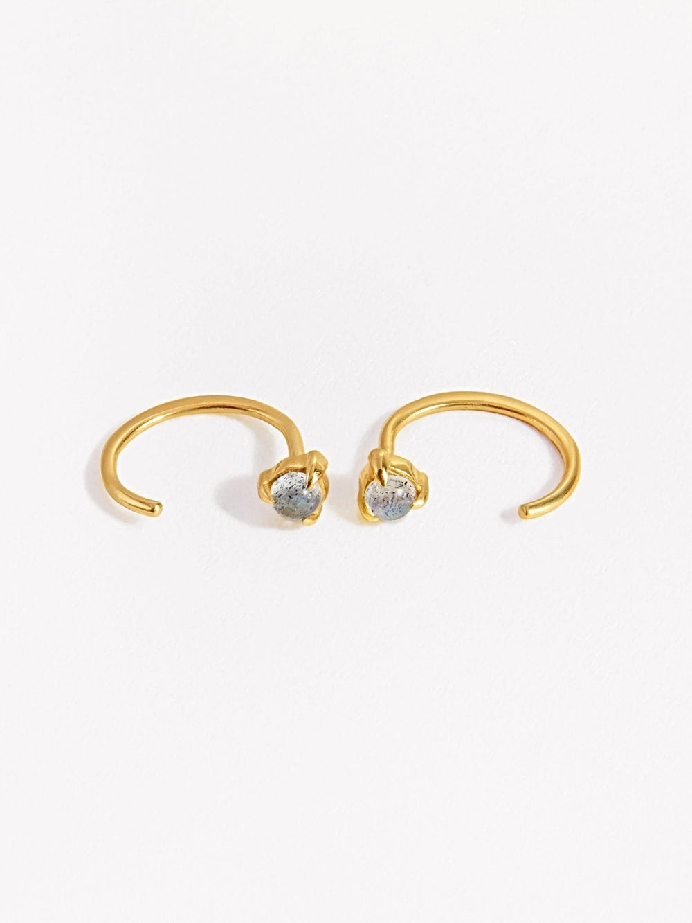 Candace Hoop Earrings - 24K Gold PlatedLabradoriteBackUpItemsBest Friend GiftLunai Jewelry