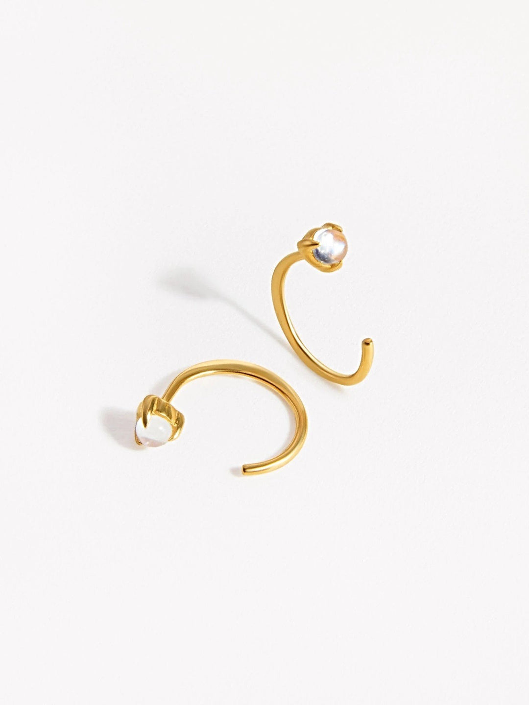 Candace Hoop Earrings - 24K Gold PlatedLabradoriteBackUpItemsBest Friend GiftLunai Jewelry