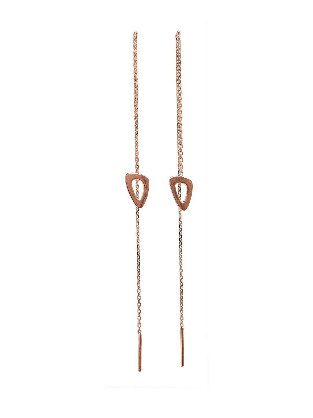 Jayne Threader Earrings - 18K Rose Gold PlatedBackUpItemsChain Drop EarringsLunai Jewelry