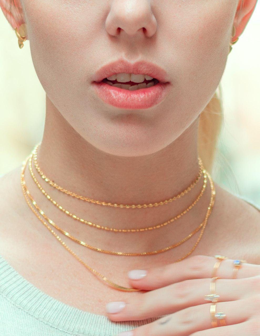 Saturn Chain Choker - 24K Gold PlatedAnniversary GiftBackUpItemsLunai Jewelry