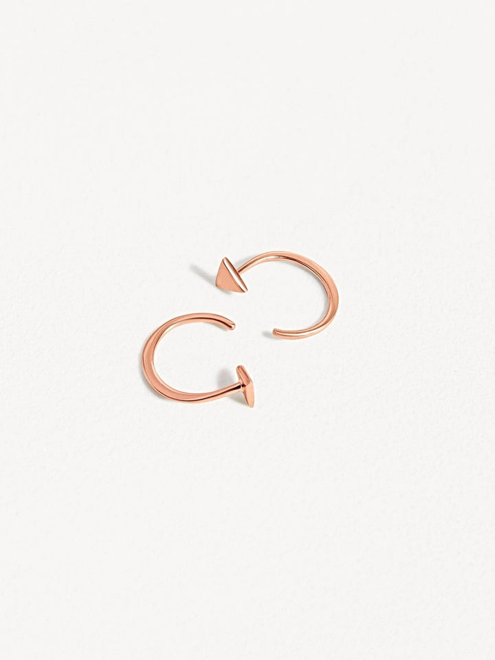 Vittoria Huggie Earrings - 18K Rose Gold PlatedBackUpItemsBlack Friday JewelryLunai Jewelry