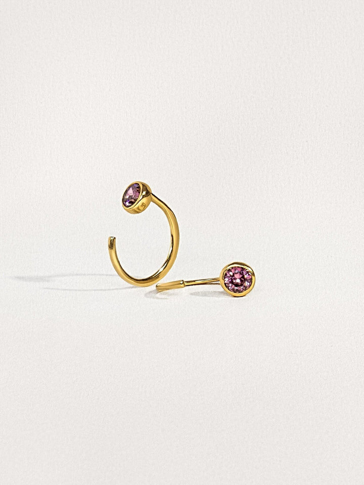 Vivra Hoop Earrings - 24K Gold PlatedBackUpItemsBirthstone EarringsLunai Jewelry